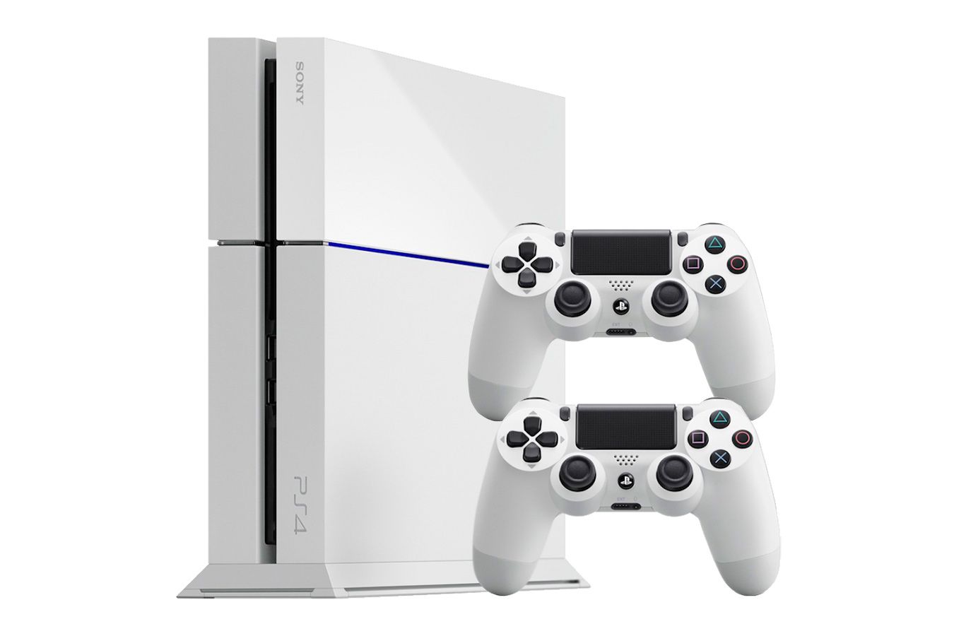PlayStation 4 500Gb 2 джойстика и белая игровая приставка [PSF45J2W]