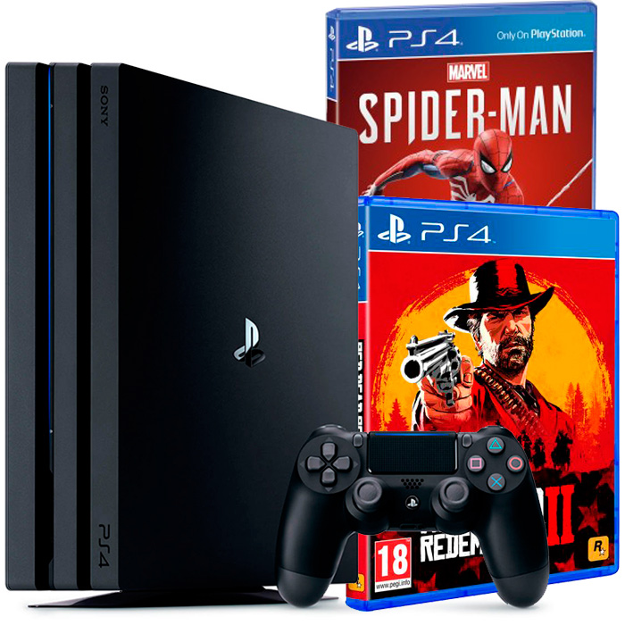 PS4 Pro RDR2 и Spider Man 