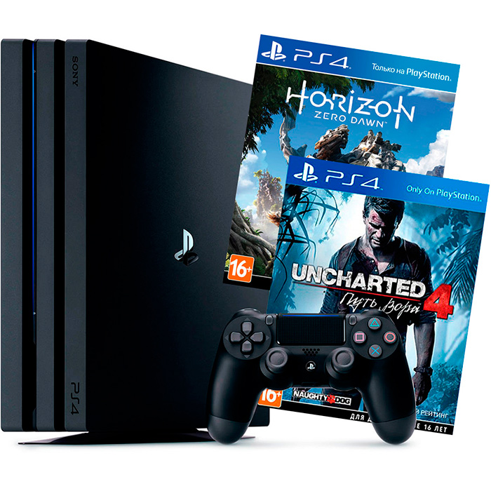 PS4 Pro Horizon Zero Dawn и Uncharted