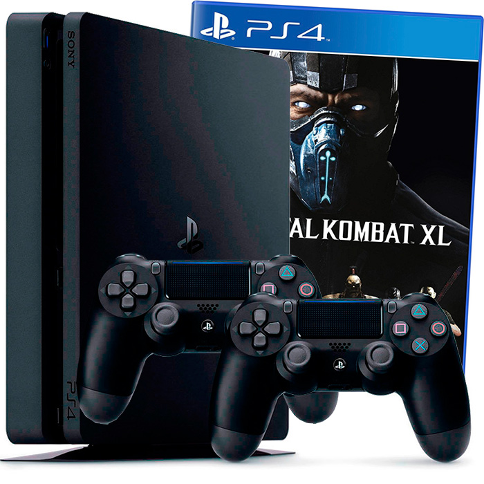 PS4 1Tb Mortal Kombat XL и 2 джойстика